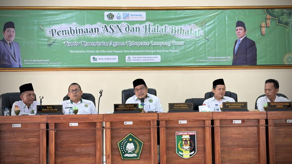 Syawal Penuh Makna, Kemenag Lampung Timur Perkuat Kebersamaan dan Kinerja ASN