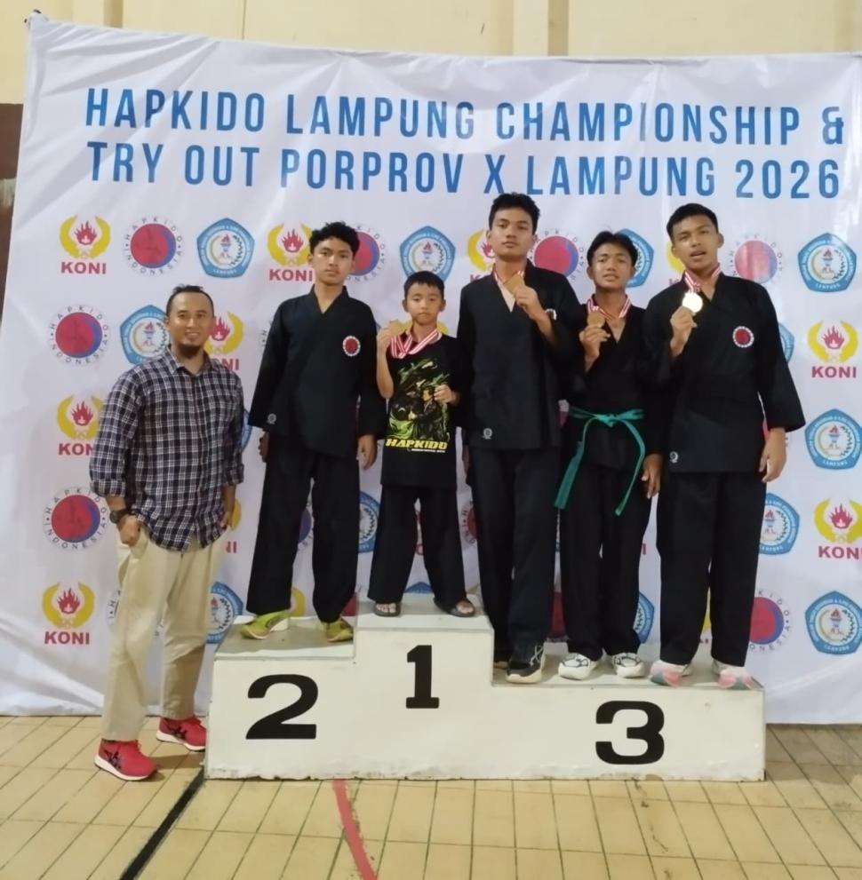Keren! Tim Hapkido MAN IC Lampung Timur Sabet 1 Emas dan 2 Perunggu di Lampung Championship 2026