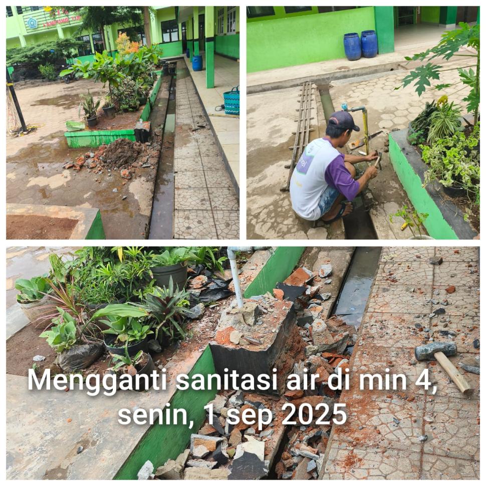 MIN 4 Lampung Timur Tingkatkan Fasilitas Sanitasi Demi Kenyamanan dan Keindahan Madrasah