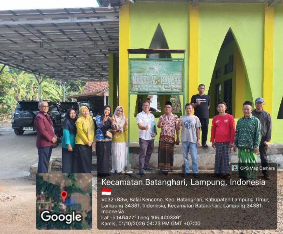 KUA Batanghari Dampingi Pengukuran 10 Titik Tanah Wakaf