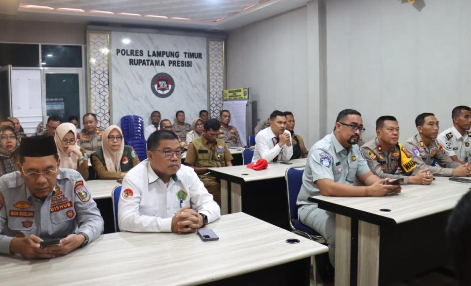 Sinergi Lintas Sektor untuk Lebaran Kondusif, Kemenag Lampung Timur Ikut Rakor Operasi Ketupat 2026