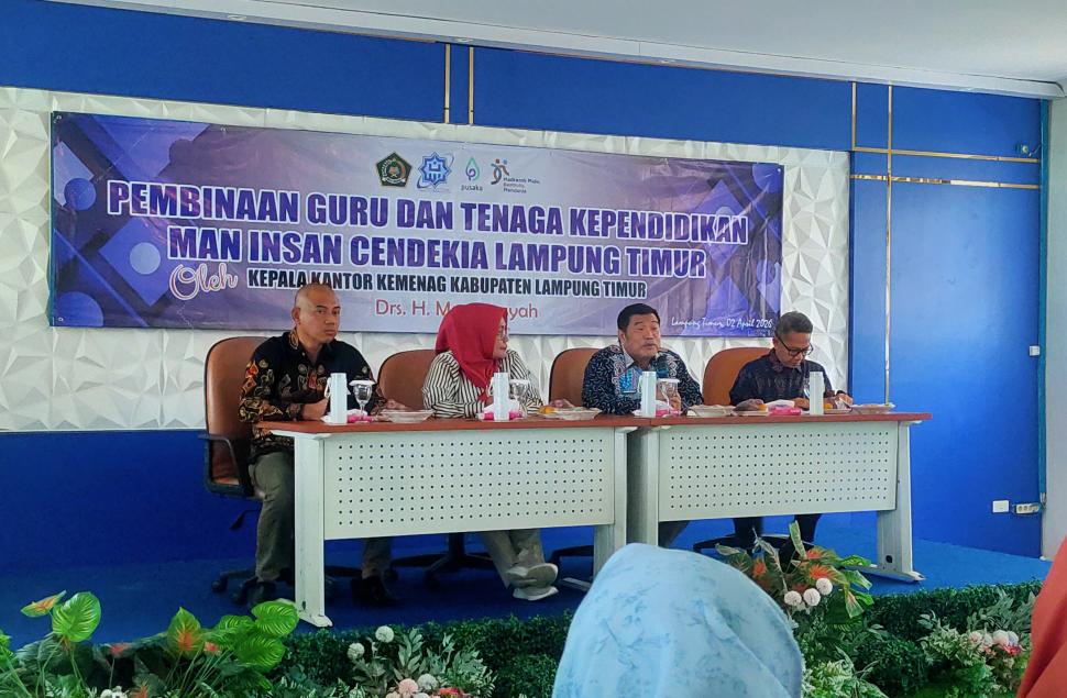 Pembinaan di MAN IC Lampung Timur, Kakan Kemenag Tekankan Inovasi Jawab Kesulitan Belajar Siswa