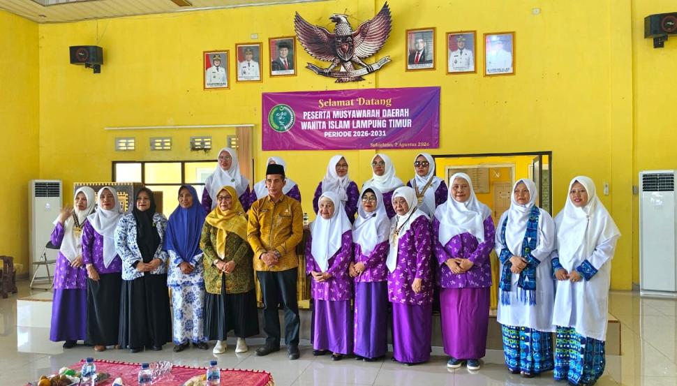 Musda Wanita Islam Lampung Timur 2026 Resmi Dibuka, Kemenag Dukung Penguatan Peran Perempuan dalam Pembinaan Umat