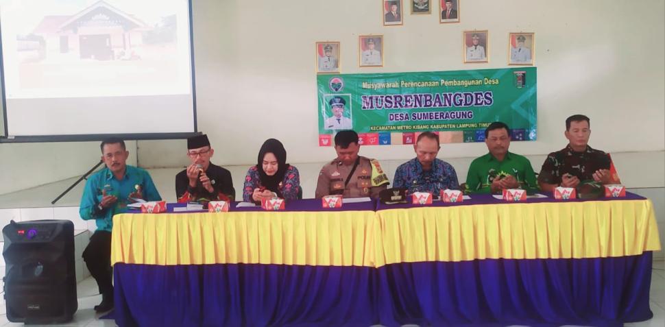 Ka. KUA Metro Kibang Hadiri Musrenbangdes Sumber Agung: Tekankan Tertib Nikah dan Relasi Kesalingan