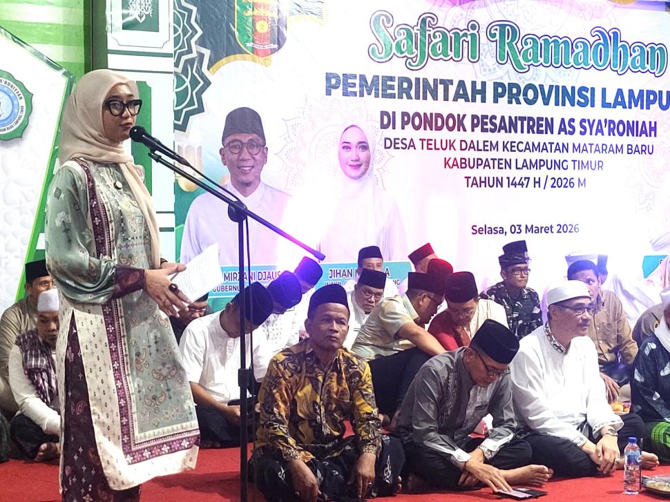 Safari Ramadan Pemprov Lampung 2026 Hangatkan Pesantren di Lamtim, Perkuat Silaturahmi dan Harmoni