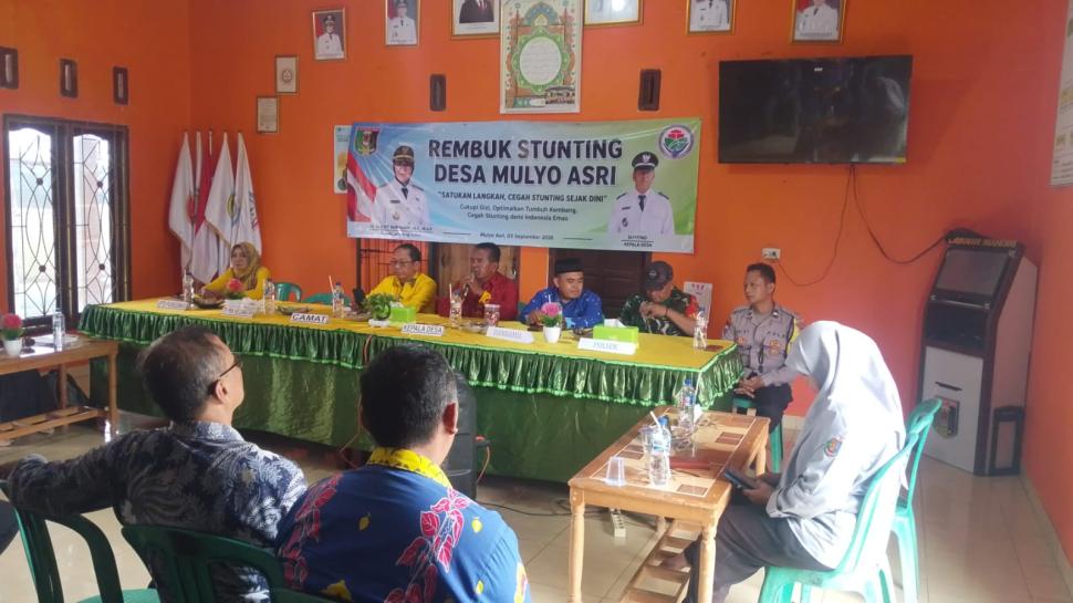 Rembuk Stunting Desa Mulyo Asri Dorong Penguatan Pencegahan Stunting dan Perhatian terhadap Gizi Anak