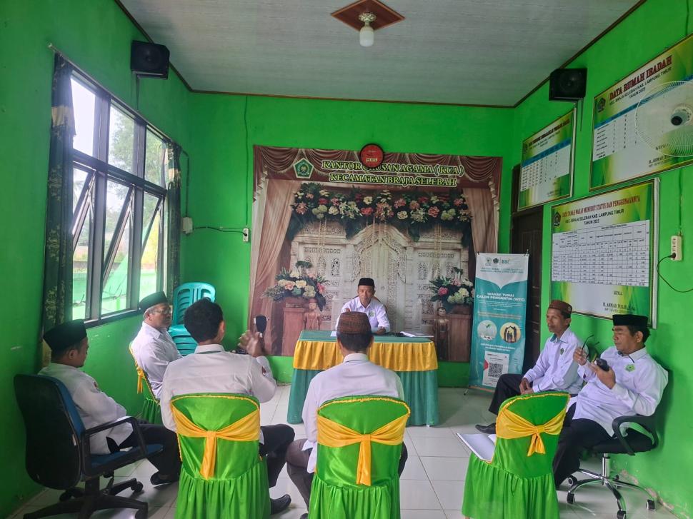 KUA Braja Selebah Gelar Rapat Koordinasi Rutin Setiap Bulan