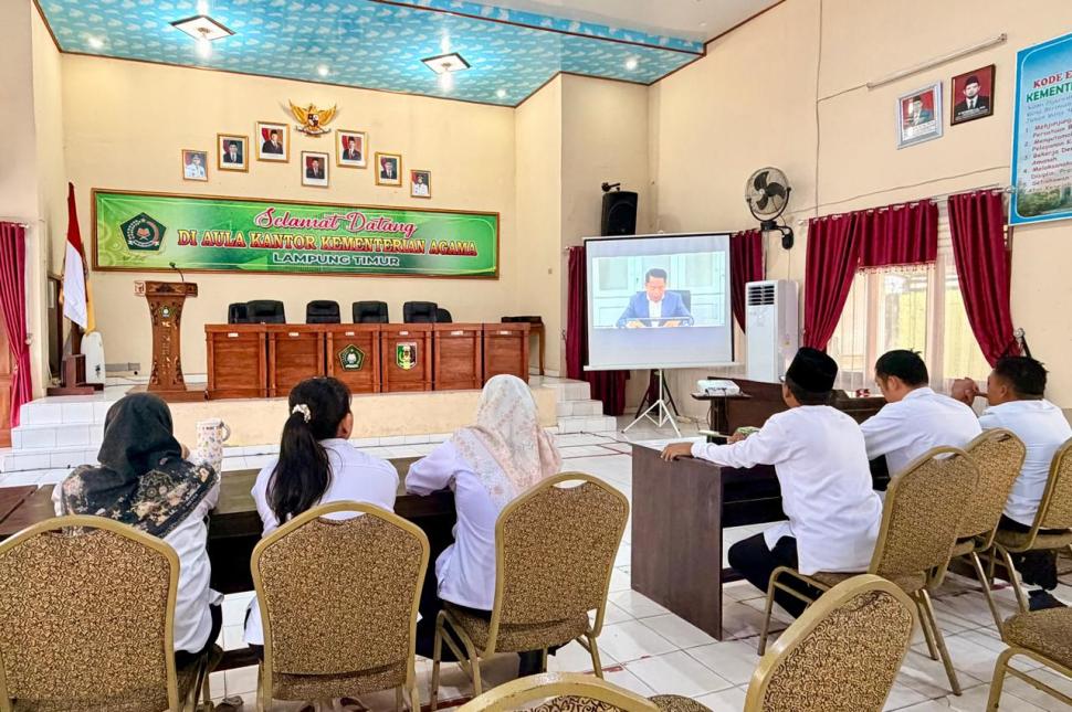 Administrasi Tertib, Layanan Makin Berkualitas: Kemenag Lampung Timur Ikuti Sosialisasi PMA Tata Naskah Dinas