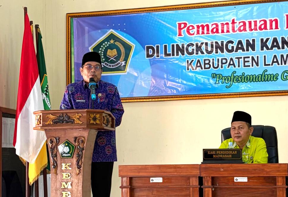 Tingkatkan Profesionalisme Guru, Kemenag Lampung Timur Gelar Pemantauan EMIS GTK Madrasah 2026