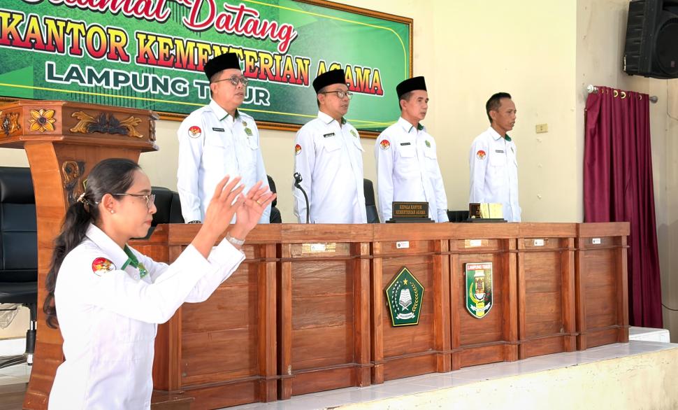 Syukuri Amanah, Jaga Disiplin: Rokhman Ajak ASN Kemenag Lamtim Perkuat Pelayanan