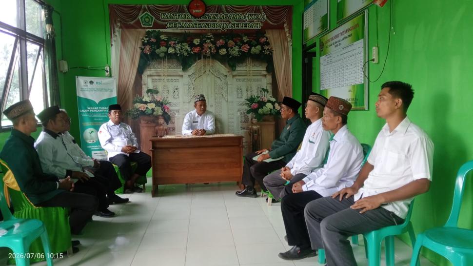 Kepala KUA Braja Selebah Sambut Silaturahmi Pengurus LDII