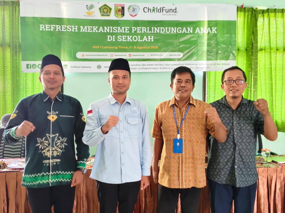Wujudkan Madrasah Ramah Anak, MIN 1 Lampung Timur Gelar 'Refresh Mekanisme Perlindungan Anak' Bersama 6 Madrasah