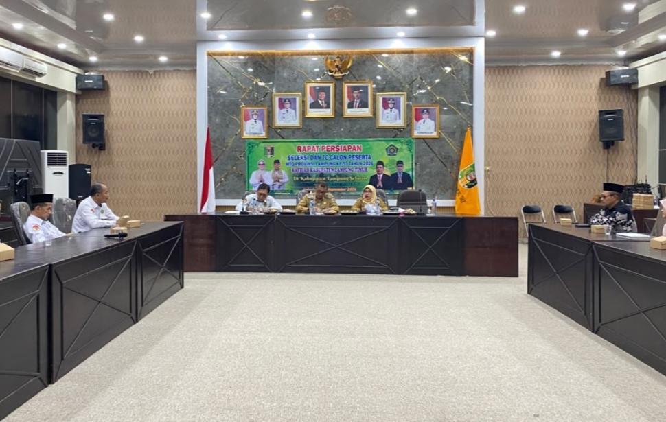 Siapkan kafilah terbaik, Lampung Timur mulai matangkan tahapan seleksi dan pembinaan peserta MTQ Tahun 2026.