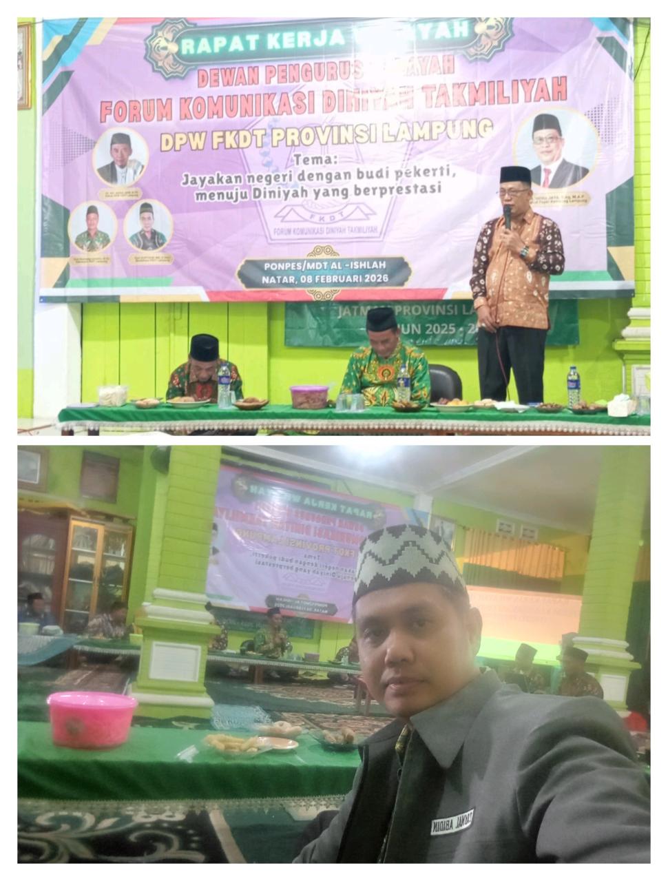 Perkuat Sinergi Pendidikan Diniyah, Kabid PAPKI Buka Rakerwil FKDT Lampung