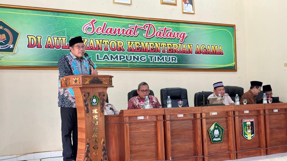 Kemenag Lampung Timur Tekankan WFH Disiplin dan Mabrurkan Jamaah Lewat Pelayanan