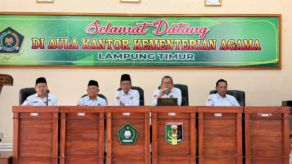 Awali Pekan Kerja dengan Pembinaan ASN, Kemenag Lampung Timur Fokus pada Disiplin dan Akselerasi Program