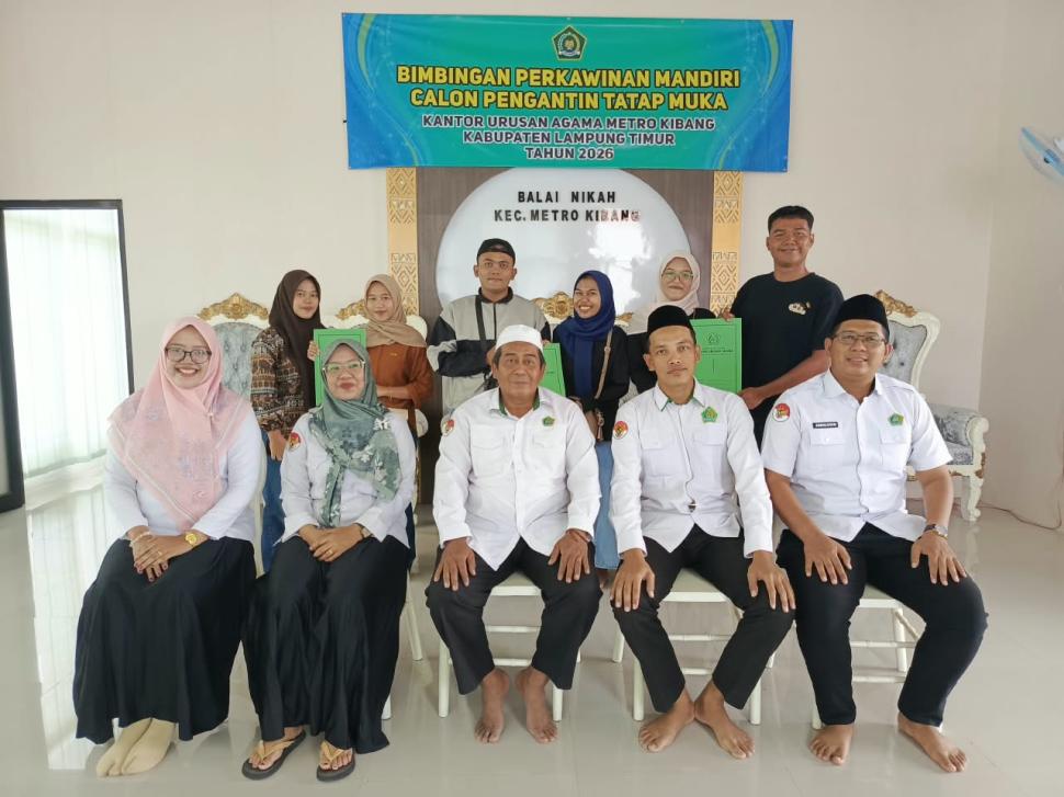 Kokohkan Pondasi Rumah Tangga, KUA Metro Kibang Gelar Bimbingan Calon Pengantin