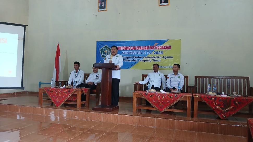 Monitoring dan Evaluasi BOS Semester II Tahun 2025 KKM 1 Lampung Timur