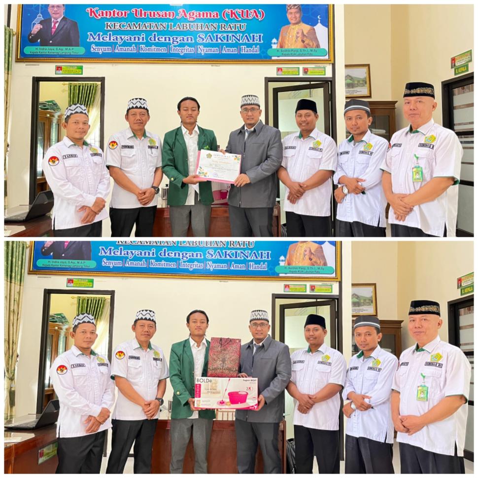KUA Labuhan Ratu Lepas Mahasiswa PKL UIN Raden Intan