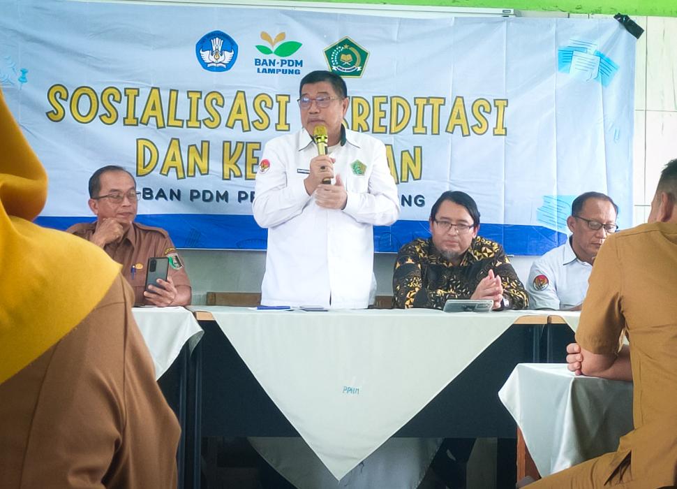Perkuat Mutu Satuan Pendidikan, Marwansyah Isi Sosialisasi Akreditasi BAN-PDM di Lampung Timur