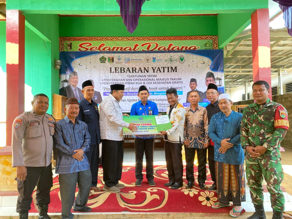 KUA Mataram Baru Terima Hibah Lahan untuk Pengembangan Layanan