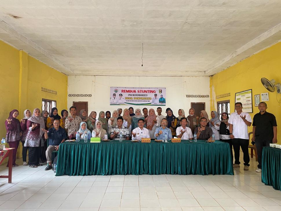 Mewakili Kepala KUA Bumi Agung, Penyuluh Agama Islam Hadiri Rembuk Stunting Kecamatan Bumi Agung