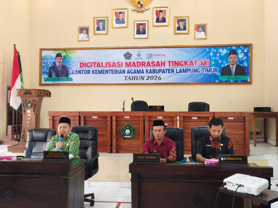 Digitalisasi Madrasah MI Lampung Timur Perkuat Kompetensi Guru di Era Teknologi