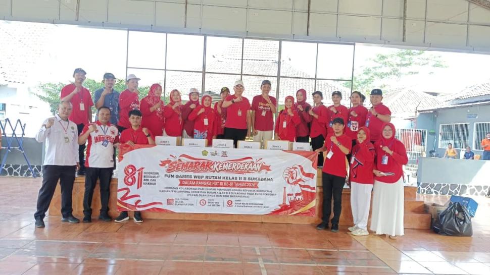 IPARI Lampung Timur Kolaborasi dengan Rutan Sukadana Gelar Fun Games HUT RI ke-81