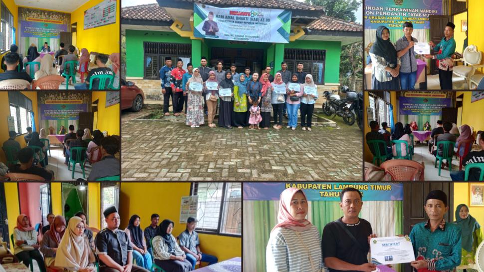 Penyuluh Agama Islam Bandar Sribhawono Gelar Bimbingan Pra Nikah untuk Calon Pengantin