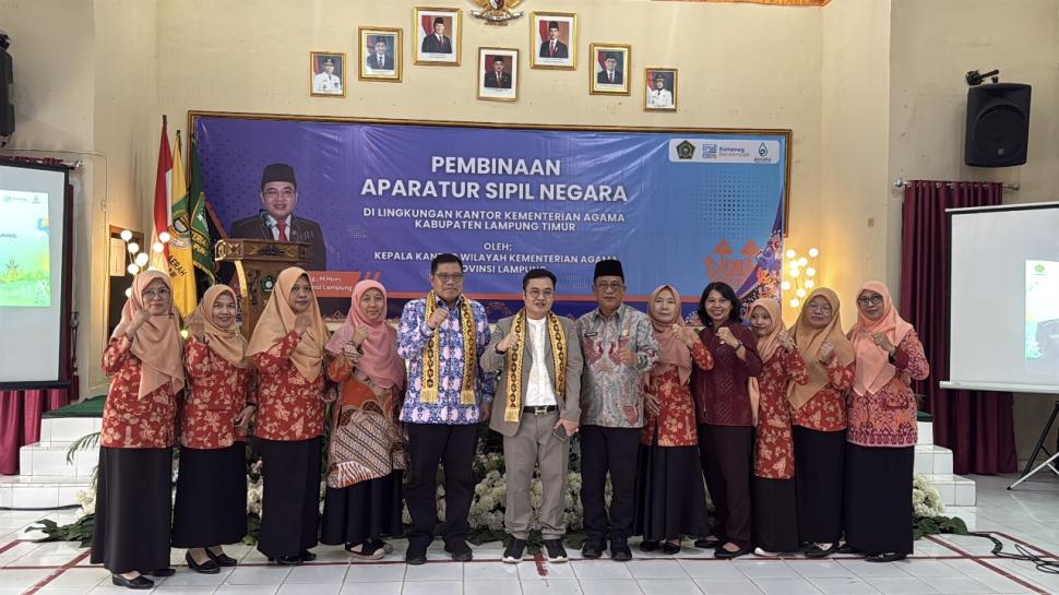 Ketua DWP Kemenag Lampung Timur Hadiri Kunjungan Kerja dan Pembinaan ASN oleh Kakanwil Kemenag Provinsi Lampung