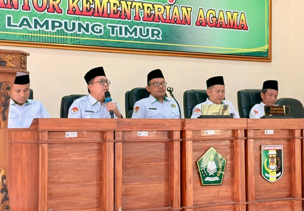 Apel Pagi: Integritas dan Kolaborasi ASN Kemenag Lampung Timur Jadi Kunci Pelayanan