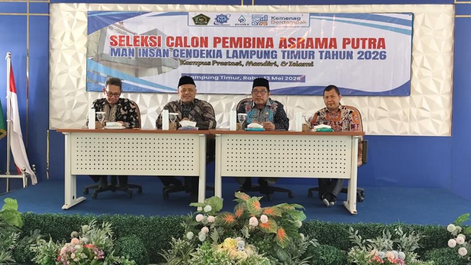 Tingkatkan Mutu Kepembinaan Murid, MAN IC Lampung Timur Gelar Seleksi Pembina Asrama Putra