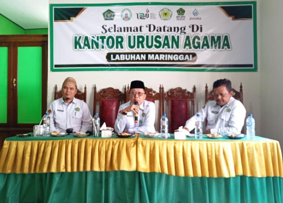 Tingkatkan Mutu Layanan, Kemenag Lampung Timur Laksanakan Monitoring KUA