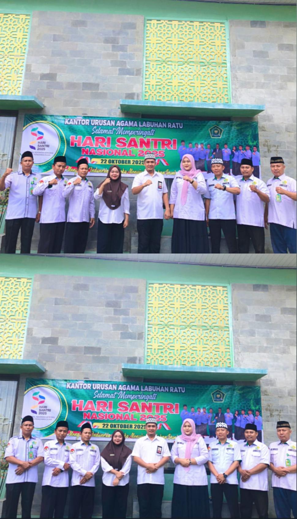 Dengan semangat kebersamaan, KUA Labuhan Ratu siap sukseskan peringatan Hari Santri 2025