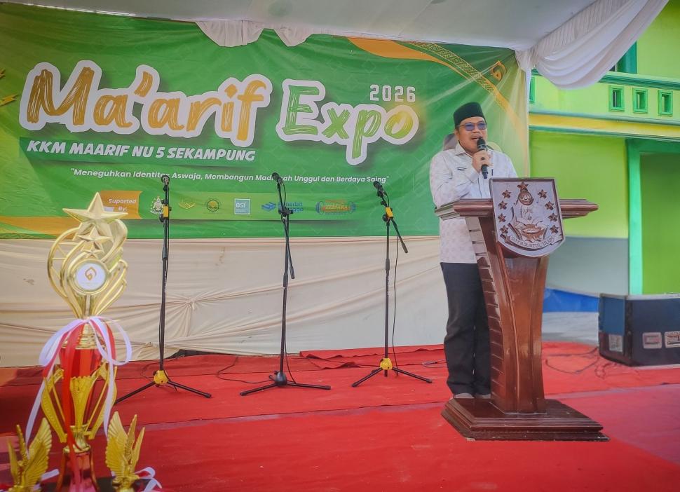 Semarak Ma’arif Expo 2026, Kepala Kemenag Lampung Timur Ajak Siswa Madrasah Tanam Ilmu dan Raih Prestasi