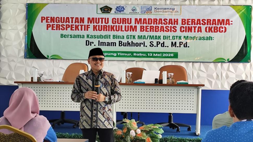 MAN IC Lampung Timur Gelar Penguatan Mutu Guru Madrasah Berasrama dalam Perspektif Kurikulum Berbasis Cinta (KBC)