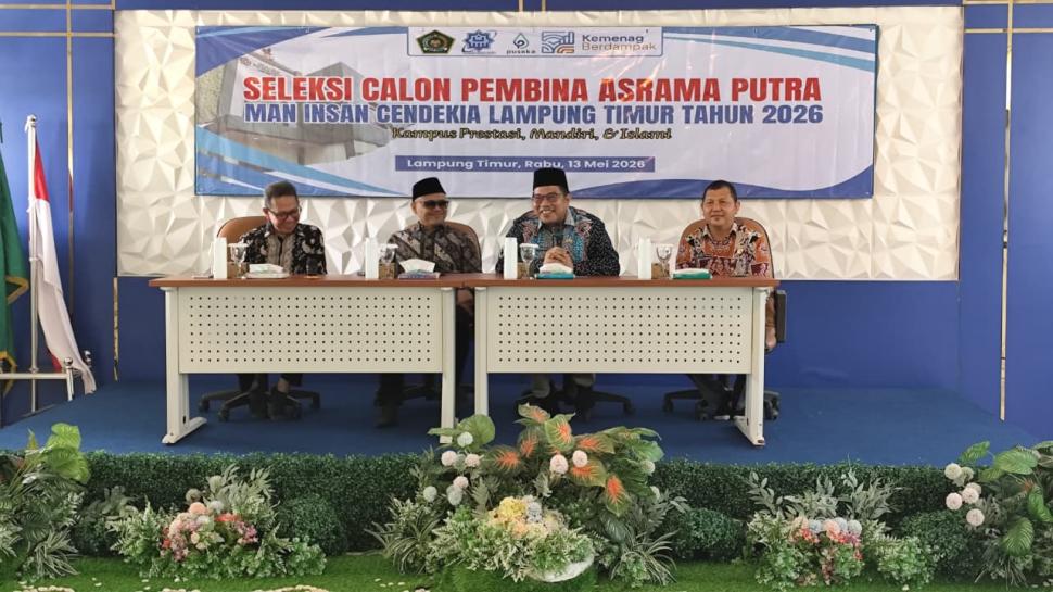 Tingkatkan Mutu Kepembinaan Murid, MAN IC Lampung Timur Gelar Seleksi Pembina Asrama Putra
