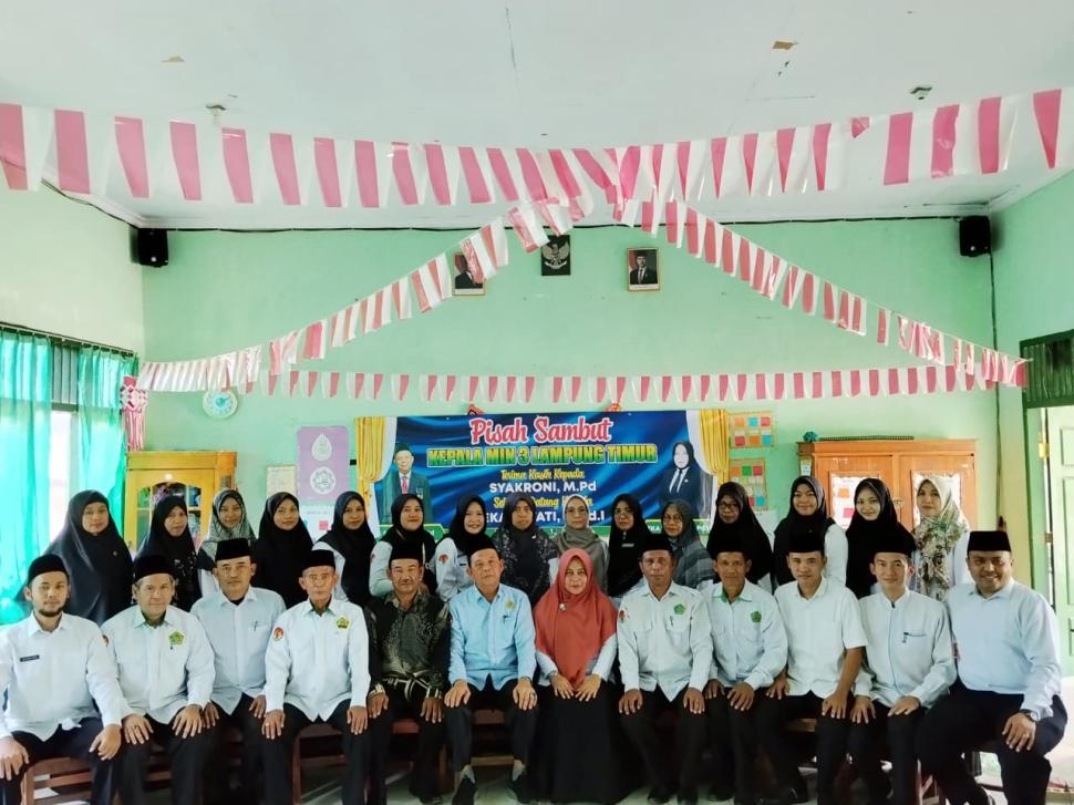 MIN 3 Lampung Timur Gelar Pisah Sambut Kepala Madrasah, Tongkat Estafet Kepemimpinan Beralih kepada Eka Wiyati, M.Pd.I.
