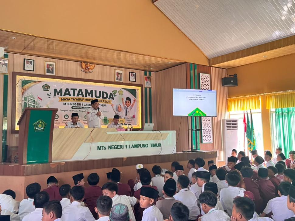 Monitoring MATAMUDA di MTsN 1 Lampung Timur, Ka.KanKemenag Pastikan Madrasah Ramah Anak dan Bebas Perundungan