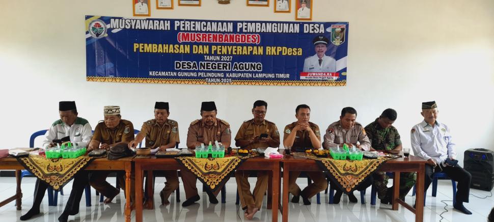 Kepala KUA Gunung Pelindung Hadiri Musrenbang Bersama Forkopincam dan Aparat Desa