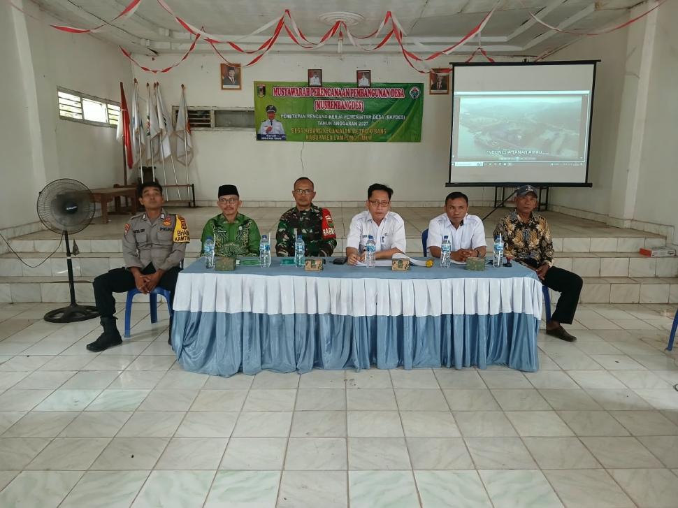 Musrenbang Desa Kibang, KUA Sampaikan Edukasi Halal dan Wakaf