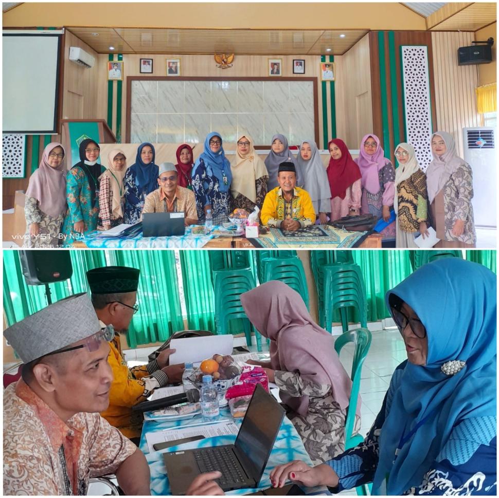 Pastikan Representatif Soal, Pengawas dan Waka Kurikulum Pimpin Validasi Soal UM di MTsN 1 Lampung Timur