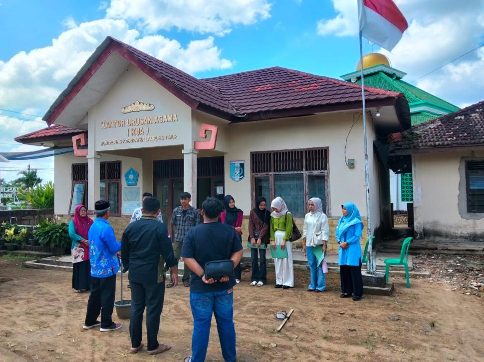 KUA Bumi Agung Integrasikan Sosialisasi Rashdul Kiblat dalam Bimwin Catin