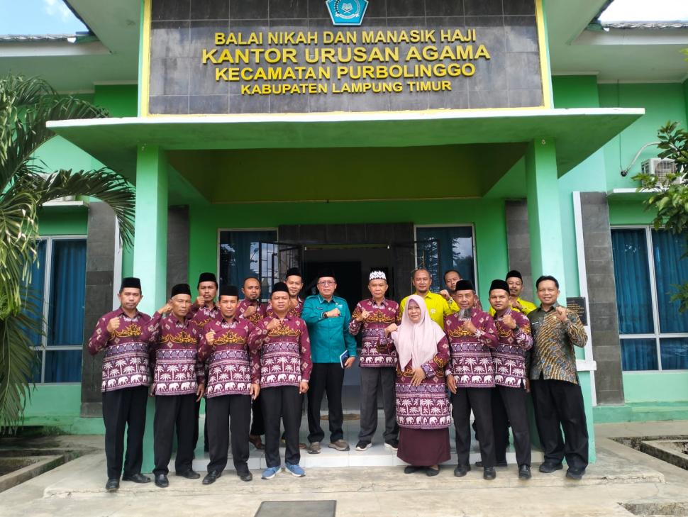 Bangun Budaya Kerja Profesional, Kemenag Lampung Timur Tekankan Disiplin di KUA Purbolinggo
