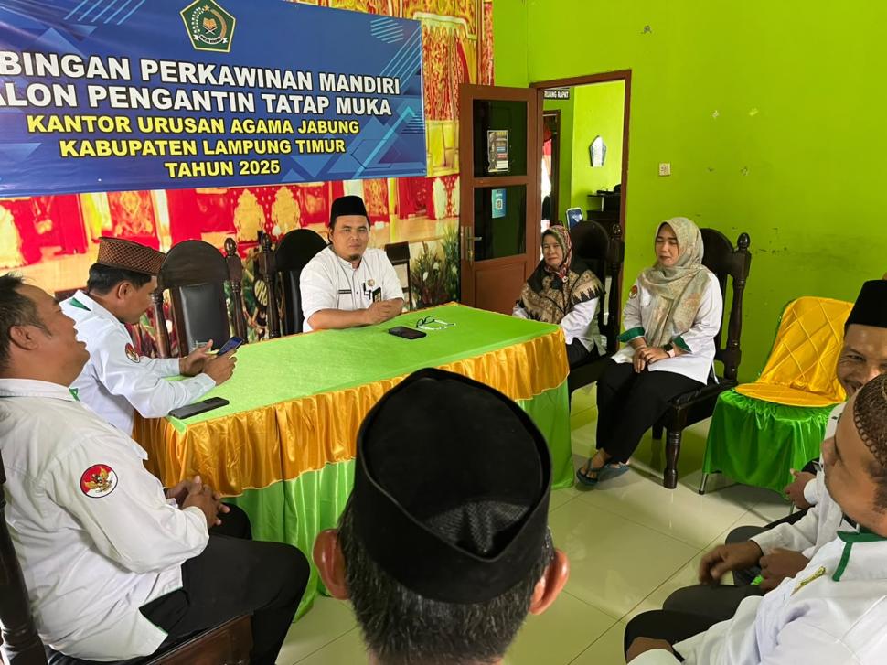 Perkuat Sinergi Lanjutan, KUA Jabung Gelar Rakor Bulanan September Fokus pada Layanan yang Berdampak Nyata