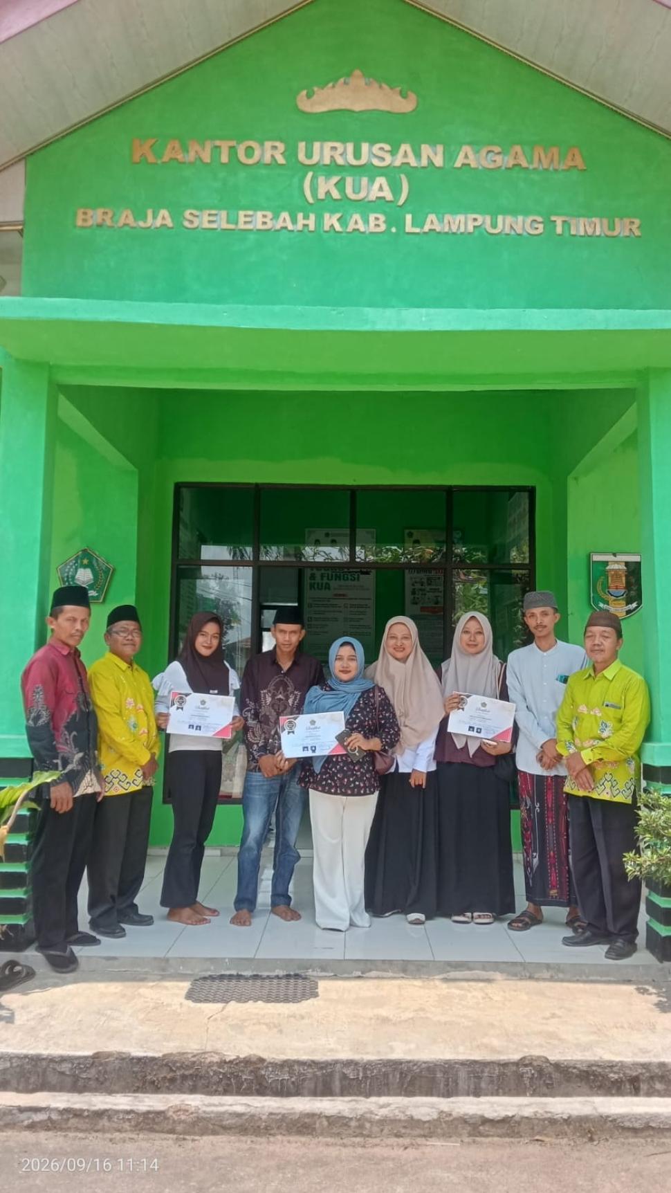 KUA Braja Selebah Gelar Bimbingan Perkawinan Bagi Calon Pengantin