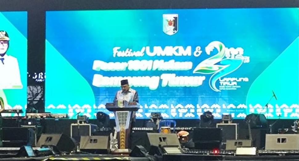 Perkuat Sinergi Pembangunan, Kakankemenag Hadir di Launching EXPO UMKM Lampung Timur