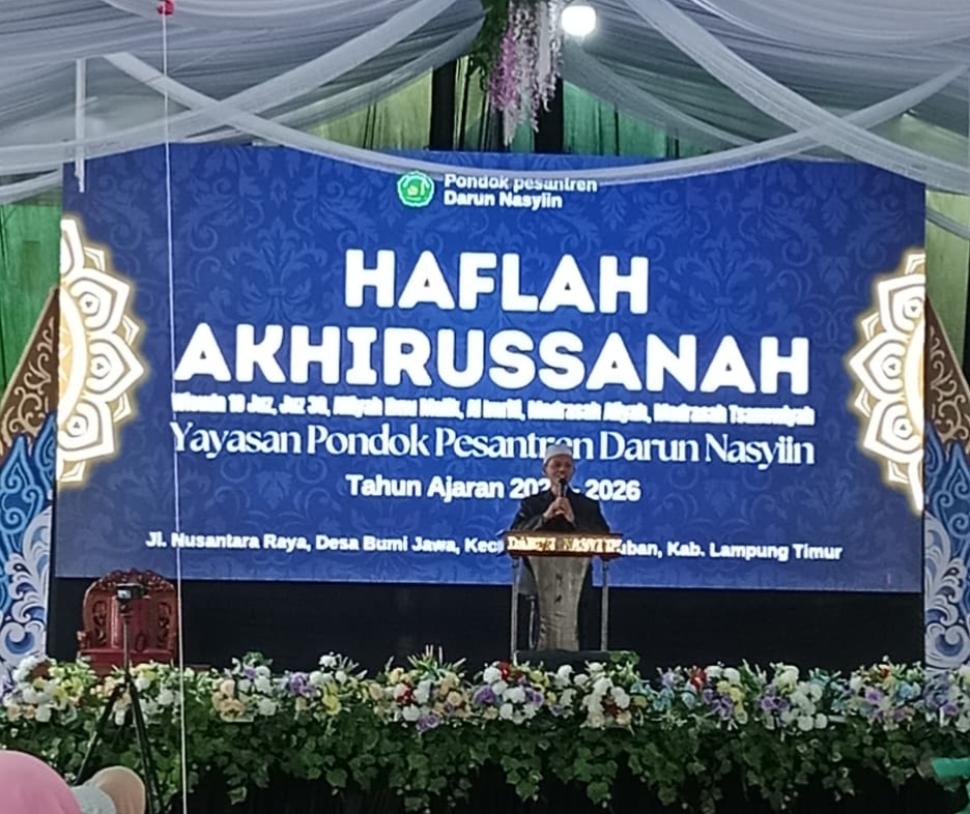 Khidmat dan Haru, Kepala KUA Batanghari Nuban Hadiri Haflah Akhirussanah dan Wisuda Tahfidz di Ponpes Darun Nasyiin Bumi Jawa