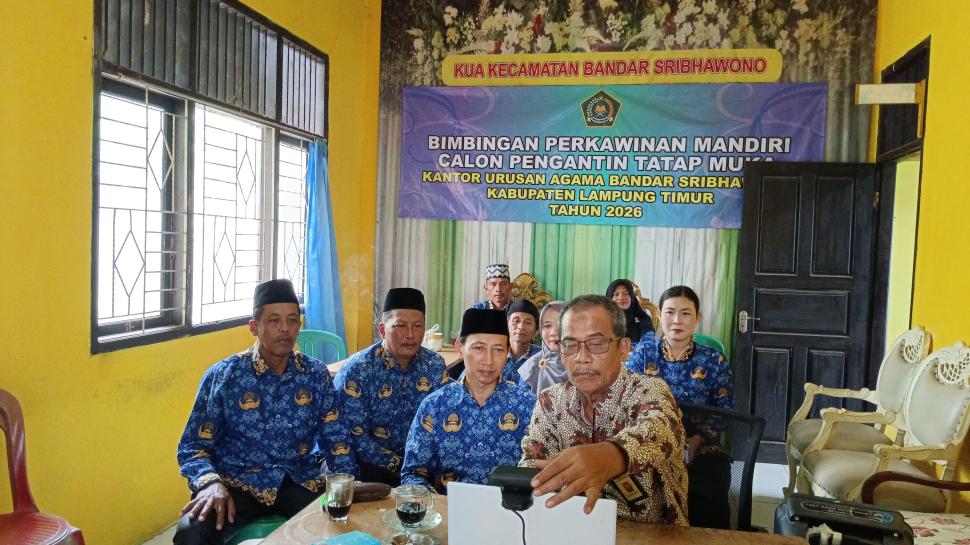 Perkuat Deteksi Dini Kerukunan, KUA Bandar Sribhawono Ikuti Bimtek EWS SIRUKUN