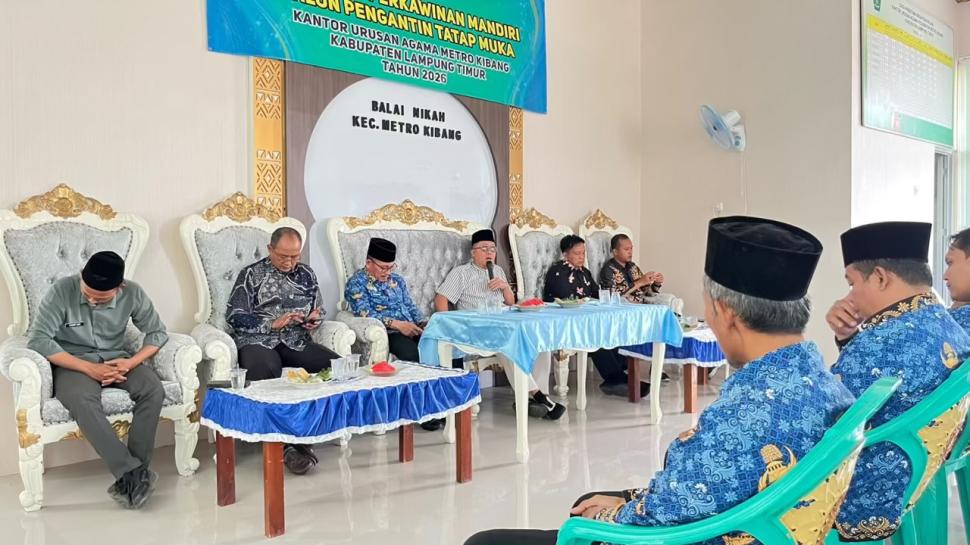 KUA Metro Kibang Terima Supervisi Administrasi Nikah dan Rujuk dari Kemenag Lampung Timur